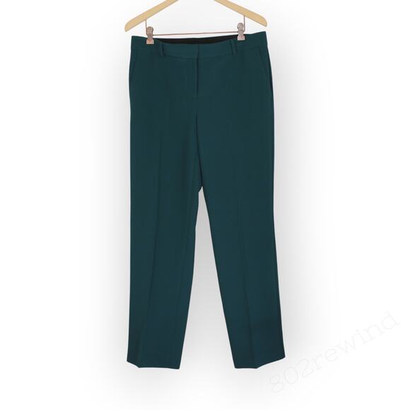 Size6 AnnTaylor FluidCrepe Straight Trouser Pocket Slate Work Suiting Office RTO - Picture 8 of 11